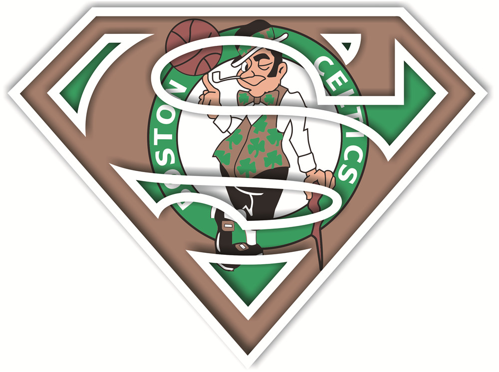 Boston Celtics superman iron on heat transfer Boston Celtics superman iron on heat transfer